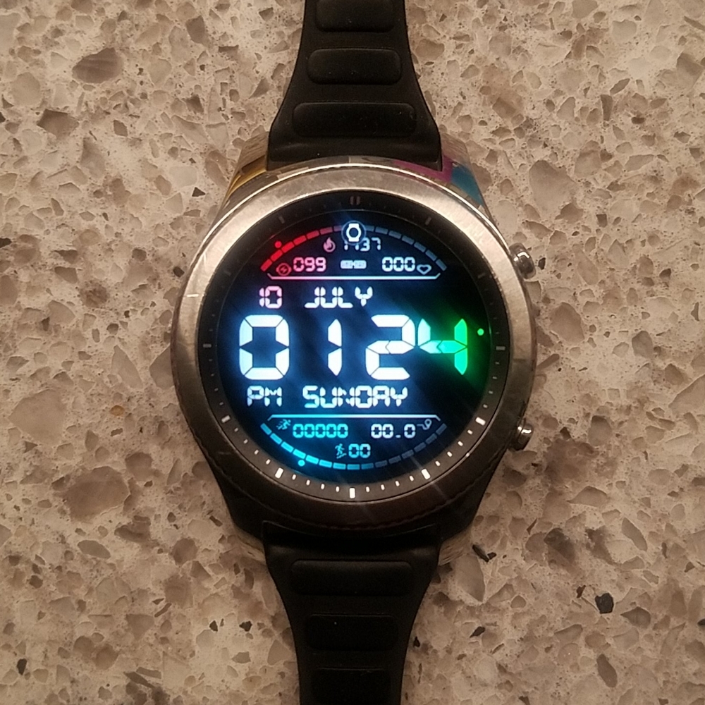 Samsung Gear S3 Classic smart watch and charger